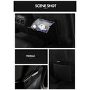 Car Trash Can with Lid,Car Trash Bag Hanging with Storage Pockets-Collapsib