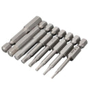 8Pcs Magnetic Hexagon Screwdriver Bit S2 Steel 1/4 Inch Hex Shank Screw Dri H9Z3