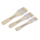 3x Wooden Handle Kid Oil Watercolor Acrylic Painting Brush Scrubbing Brushes