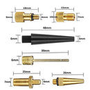 14pcs Bicycle Valve Adapter Set Bike Pump Needle Inflator Air Pump OZ