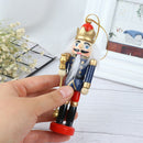 12cm Wooden Nutcracker Puppet Zakka Creative Desktop Decoration Christma JR