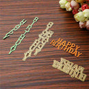 Birthday Text Cutting Dies Stencil DIY Scrapbooking Decor Embossing Card Y9 G1E0