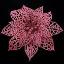 Decoration for Christmas Tree - elegant 13cm Sequin Flowers Suspended with