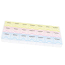 Clear Plastic 21 Compartment Electronic Components Storage Assortment Box