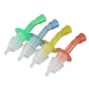 4x Multi-Color Tapered Free Flow Bottle Pourers Wine Oil Dispenser Spout St B2P8