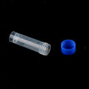 10pcs 5ml Graduated Cryovial Test Tube Sample with Screw Cap