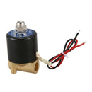 1/4" DC12V BRASS SOLENOID VALVE WATER GAS NC -5 ~ 100C NEW