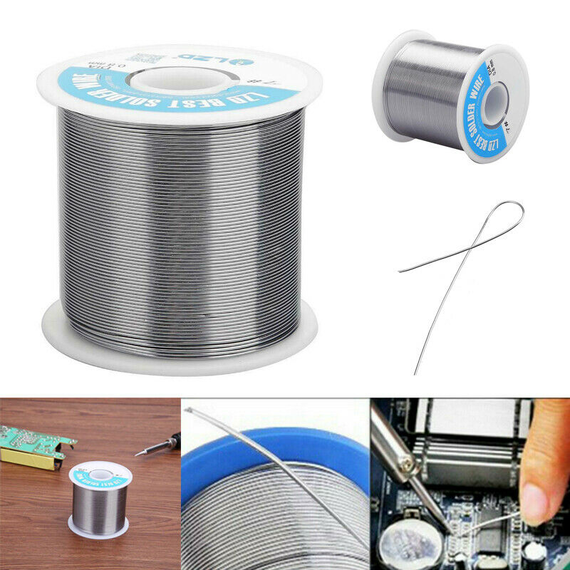 0.8mm 63/37 Tin Lead Solder Wire Rosin Core Soldering 3% Flux Reel Tube 500g