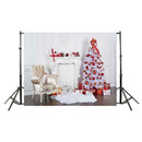 Christmas Background Cloth Tree Pine Snowman Photography Photo Studio Home Decor