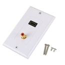 1X(Hdmi 1.4 Audio Socket Panel Female To Female Hdmi Hifi Sound Plug Outlet