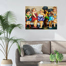 5D DIY Full Round Drill Diamond Painting Cartoon Ladies Cross Stitch Craft