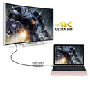 Grey USB C Hub Type C to 4K HDMI USB 3.0 2.0 PD Port Dongle for MacBook Pro