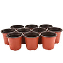 10Pcs Plastic Mini Round Cactus Flower Pots Nursery Pots Garden Xmas Decor N -Q