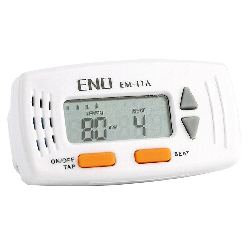 Eno Em-11A Clip-On Mini Electric Guitar Metronome With Clock Function Porta