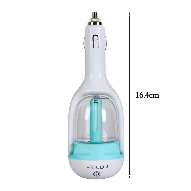 Vehicle Humidifier USB Air Purifier Diffuser Aromatherapy Mist Maker(Blue)