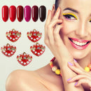 5pcs Romantic Rhinestones Love Heart Nail Art Charms DIY Valentine Manicure