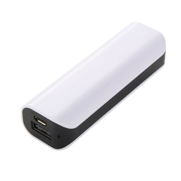 2600mAh Portable External Battery USB Charger Power Bank Case Black A#S