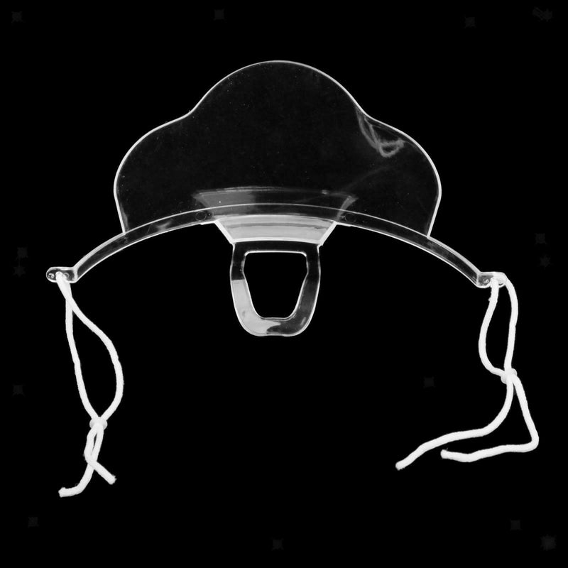10 Pieces Transparent Mouth Shield Sanitary Mouth Cover for Restaurant Hotel