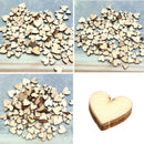 300pcs Rustic Wooden Love Heart Wedding Table Scatter Chic Decoration Cra Dwgp