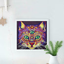 5D DIY Special Shaped Diamond Painting Cat Head Cross Stitch Mosaic Kits