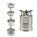 Portable Outdoor Stove Camping Cooking Wood Burner Picnic BBQ Steel Alcohol Cook