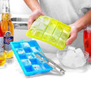 Silicone Ice Cube Tray with Lid 15 Cubes Storing Freezing block Food,Ice Mould