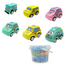 6pcs/Set Kids Mini Cartoon Cars Models Pull Back City Service Vehicle Toys