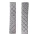 2 Piece Car Belt Pad Belt Protector Seat Belt Protector (Gray) U6V4