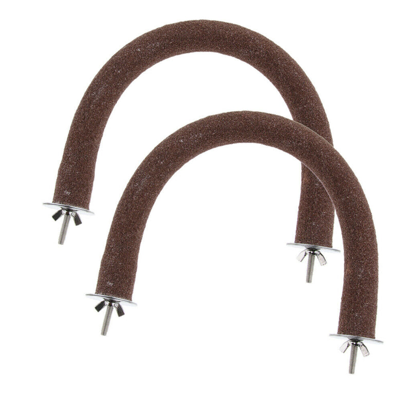 2 Pcs U Shape Bird Perch For Parakeets Cockatiels