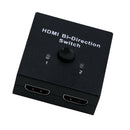 4K HDMI Switch Splitter Bi-Directional 2 in to 1 out or switch 1 in to 2 out
