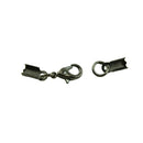 24 Sets Metal Crimp Cord Ends Ribbon Crimp Ends Crimp Connectors 12mm