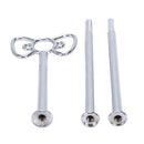 1set 2 3 Tier Cake Plate Stand Heavy Metal Center Handle Fitting Hardware