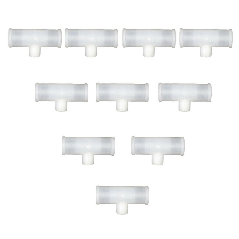10 Pack 3/4inch  Tee Fittings Joints For Automatic Poultry