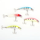 4pcs Minnow Fishing Lures Bait Treble Hooks Wobblers Lure Fishing Tool