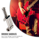 6pcs Roller Bridge Tremolo Saddles for Stratocaster Telecaster Electric Guitar