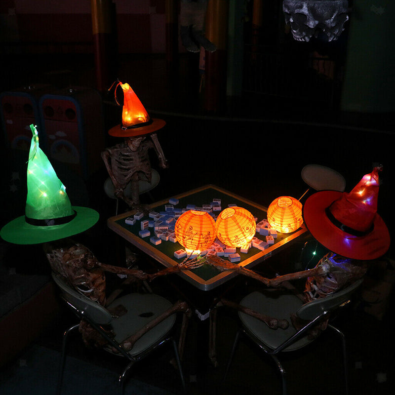 Halloween Witch Hat String Decoration 36Fairy LED Light Waterproof Battery Power