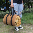 Canvas Firewood Log Carrier Tote Carrying Bag Sturdy Fire Wood Holder with