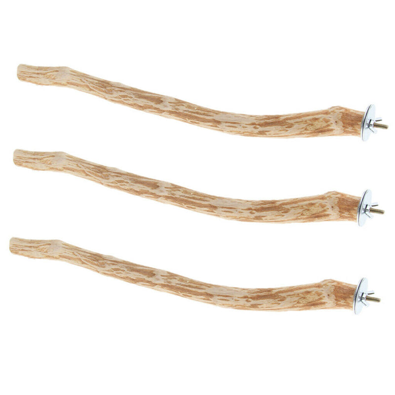 2 Pcs Bird Natural Wild Wood Branch Perches For