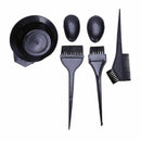 5pcs / set dye hair dye with hair brush bowl combo hair tools black