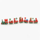 Mini Wood Christmas Train Children\'s toys for holiday decorations