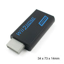 Portable Wii to HDMI Wii2HDMI Full HD Converter Audio Output Adapter TV Black