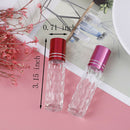 10ML Clear Glass Roll On Bottles Empty Essential Oil Perfume Lip Balms BottlesOZ
