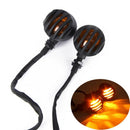 2Pcs Motorcycle Turn Signal Light Indicator Metal Retro Fence Locomotive Tu