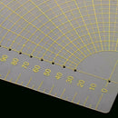 DIY Tailor Sewing Tool Quilting Patchwork Scrapbook Circle Fan Foot Ruler T I1R1