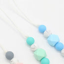 Baby Pacifier Clip Chain Colorful Love Heart Silicone Dummy Pacifier Clip C U9X3