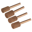 4pcs Diamond Grinding Bits 6mm Shank Cylindrical Nose Diamond Polishing Head