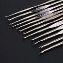 70pcs Crochet Hooks Needles Kit Handmade Craft Knitting Needlework Tool Set