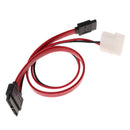 SATA 7+6Pin Drive Cable Splitter Converter