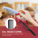 Curved Hair Clipping Cutting Arced Comb Flat Top Haircut Comb Brush (Black) A