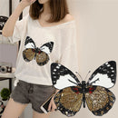 Iron On Patch Embroidered Applique Shirt  Sewing on Holes Clothes Butterfly  JR